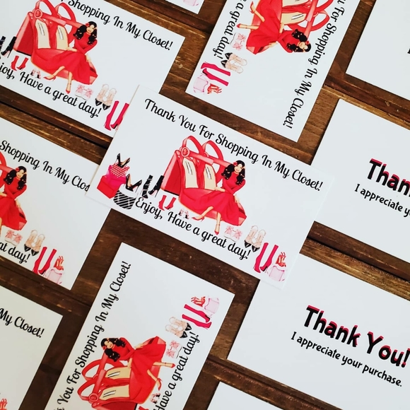 office thank you cards business card red high heels poshmark office thank you cards